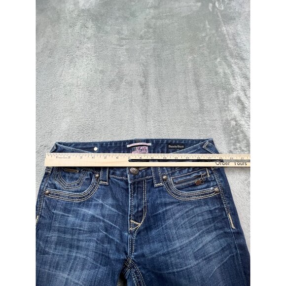ReRock For Express Barely Bootcut Womens Jeans Size 6 Medium Wash Denim 29x32 - Picture 4 of 14